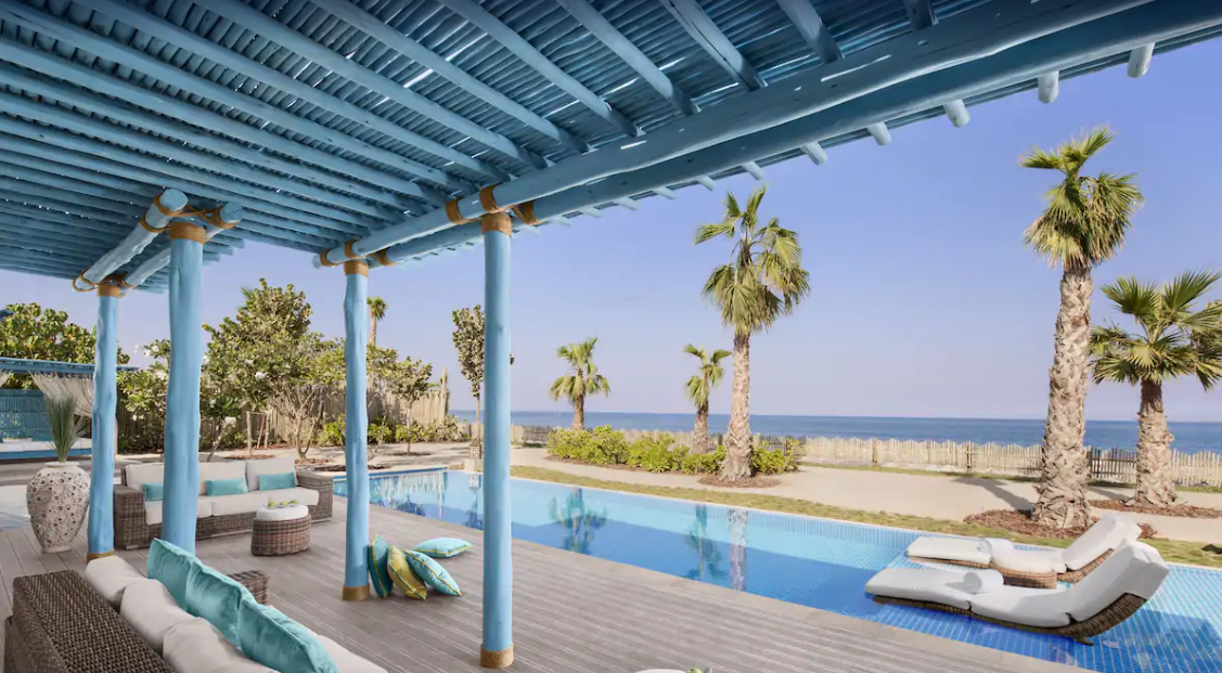 poolside villa banana island qatar