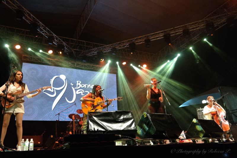 Manou Gallo ladies at Borneo Jazz Festival
