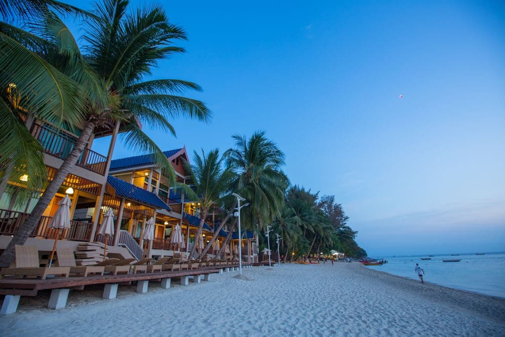 villas along beach