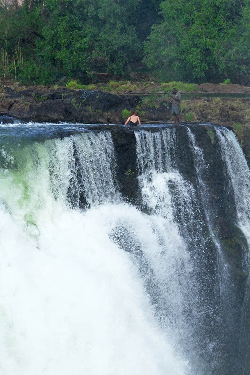 Devil's Pool at the edge of Victoria Falls