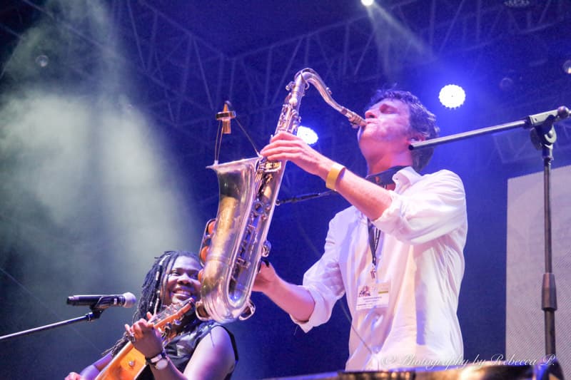 Gaspard on sax, Borneo Jazz Festival 2016