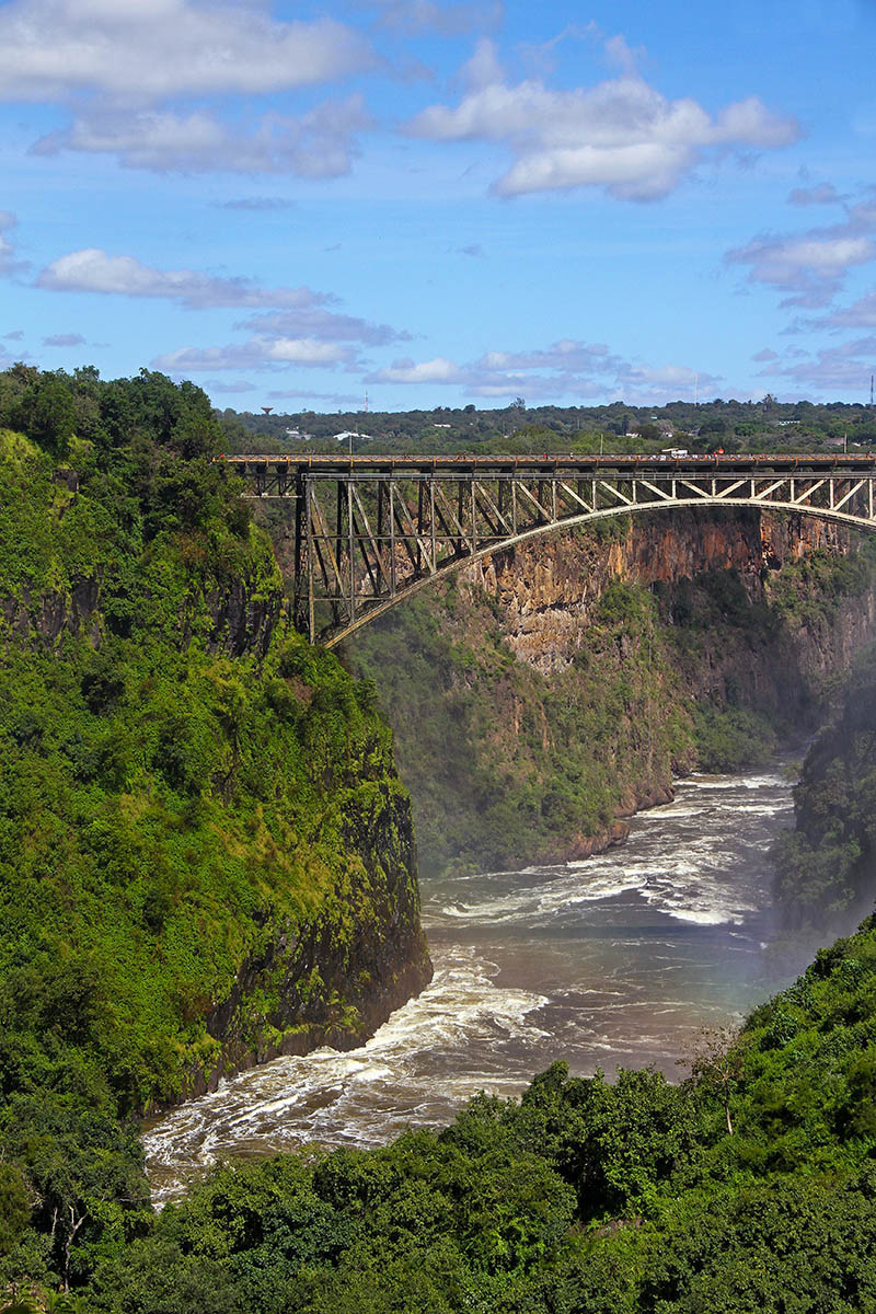 Livingstone Bridge over the Zambezi River