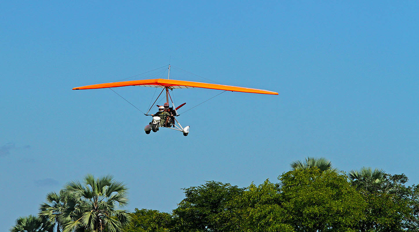 flight near Livingstone over Victoria Falls