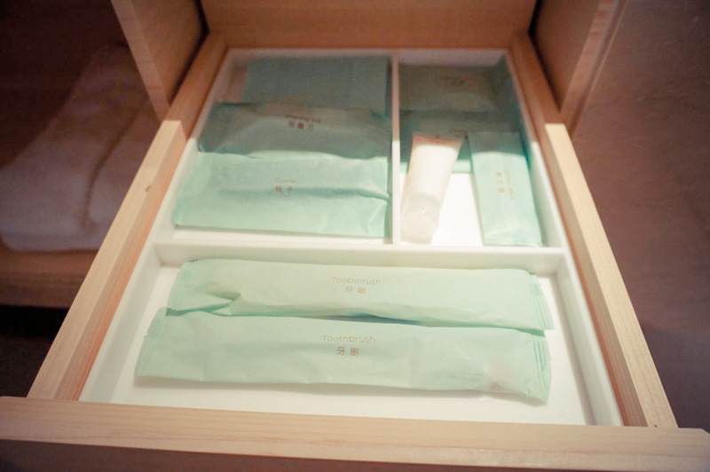 Cozzi Hotel toiletries in Tainan