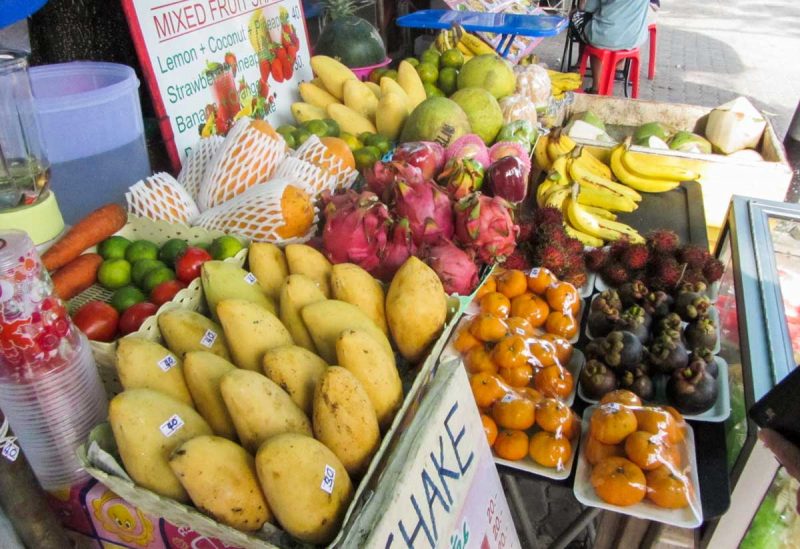 fruit stall in Krabi