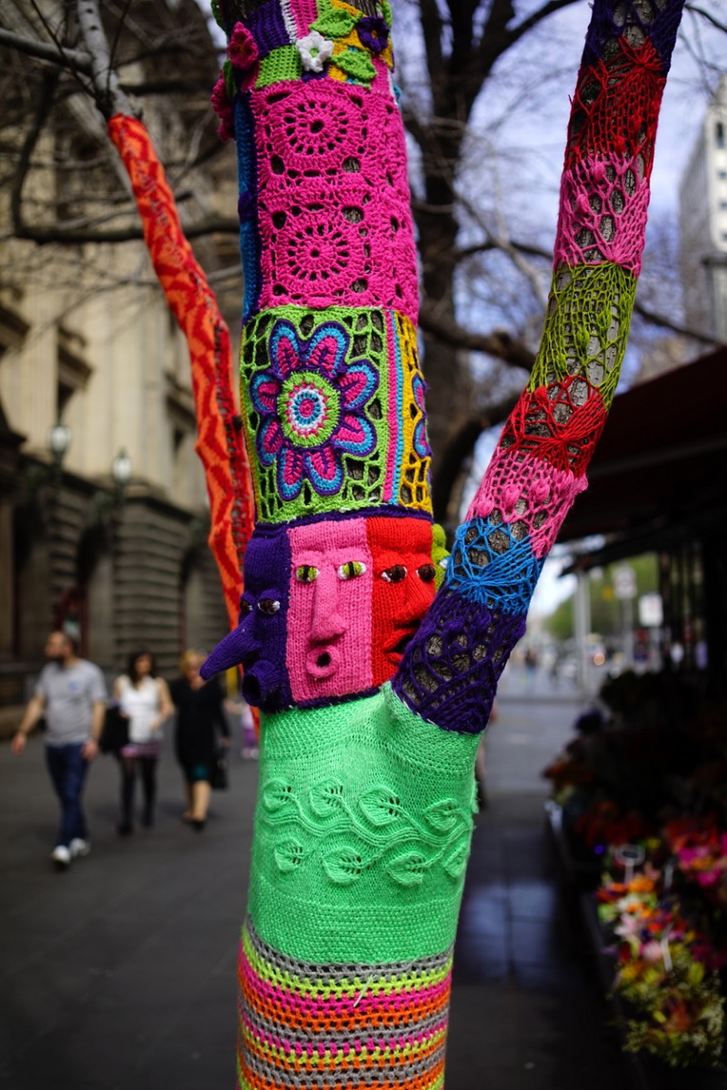 Melbourne Street Art Yarn Bombing