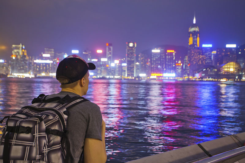 Traveller in Hong Kong