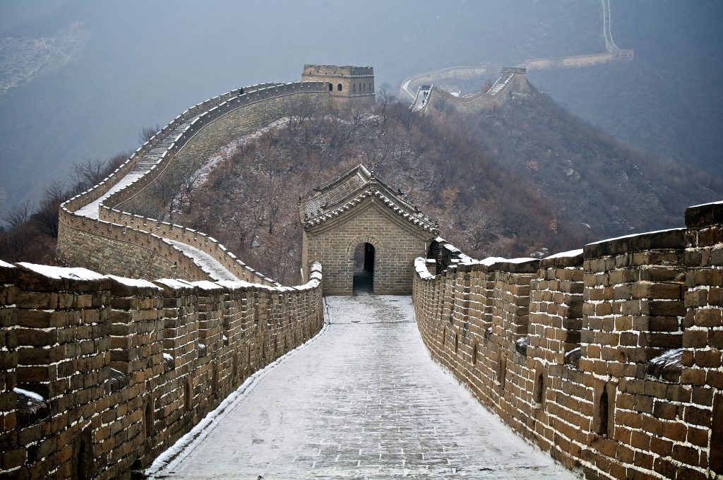 Great Wall of China in winter