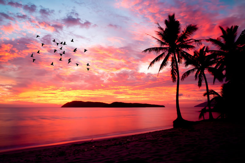 Sunset in Langkawi - Romantic Destinations in Malaysia 
