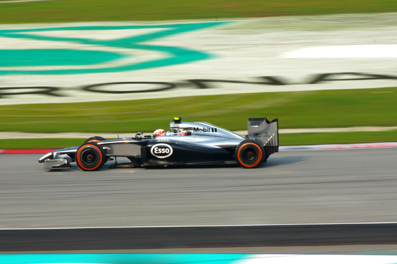 Mclaren Race Car on F1 Sepang Circuit