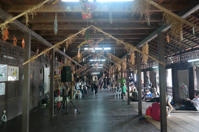 Iban longhouse